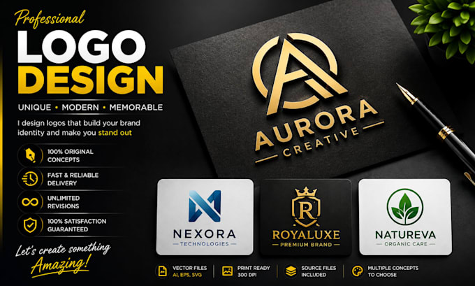 design a professional logo and brand animation