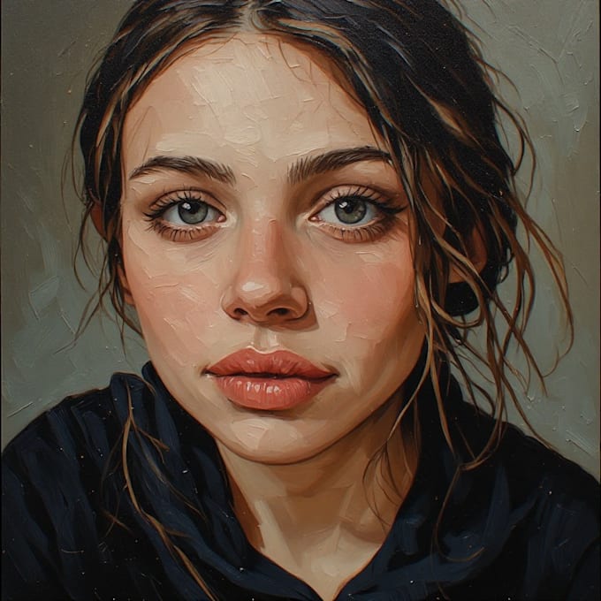 oil painting portrait and illustrations