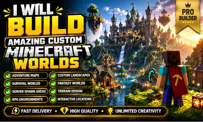 build custom minecraft maps, adventure worlds and server environments