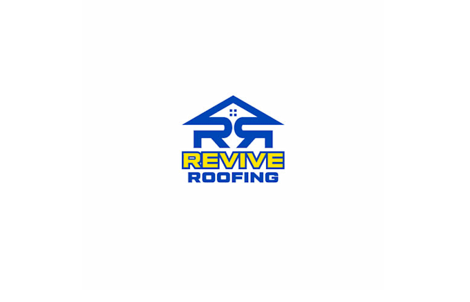 create bold modern revive roofing logo