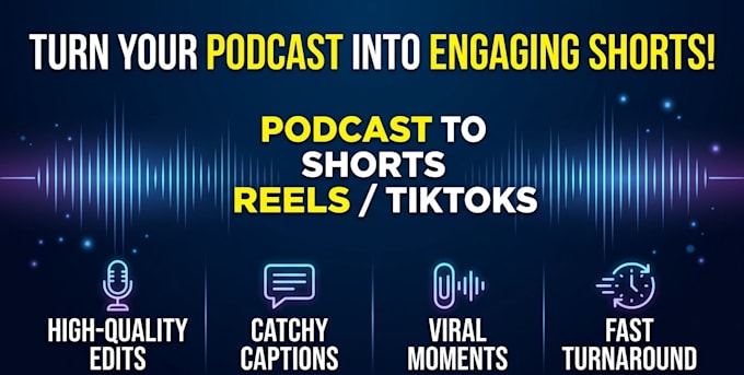 edit your podcast clips into engaging short form content