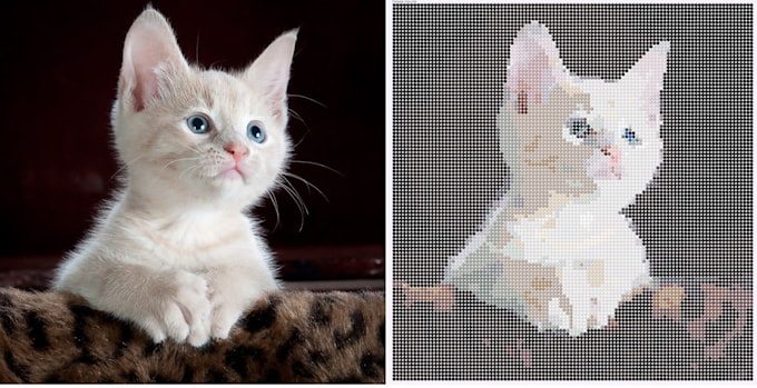 create custom pixel bead pattern from photo perler hama