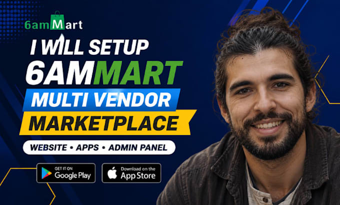 setup 6ammart multi vendor marketplace ecommerce app website admin panel