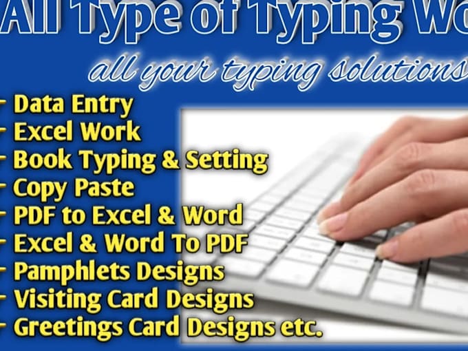 do fast sinhala and english typing and data entry