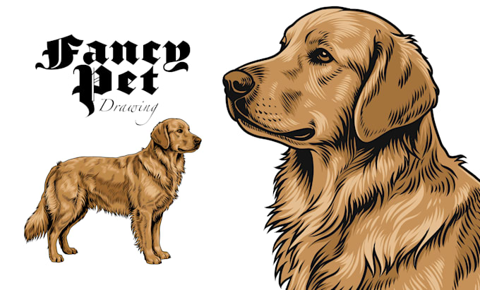 create a premium pet illustration for luxury pet owners