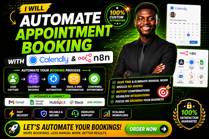 automate calendly appointment booking and follow ups