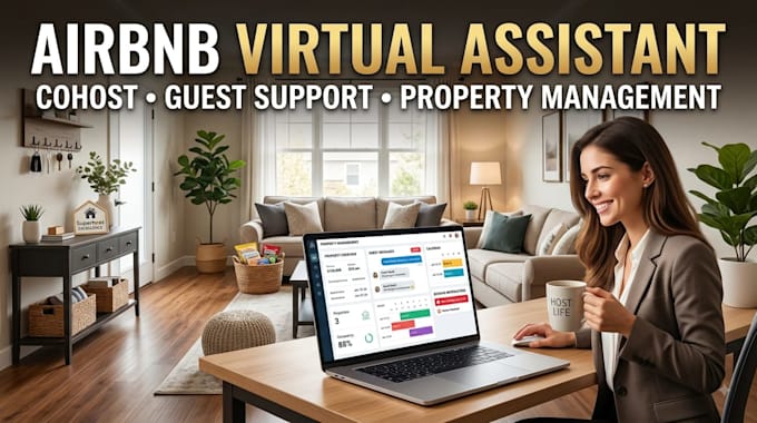 be your airbnb virtual assistant, cohost, property manager and guest support VA
