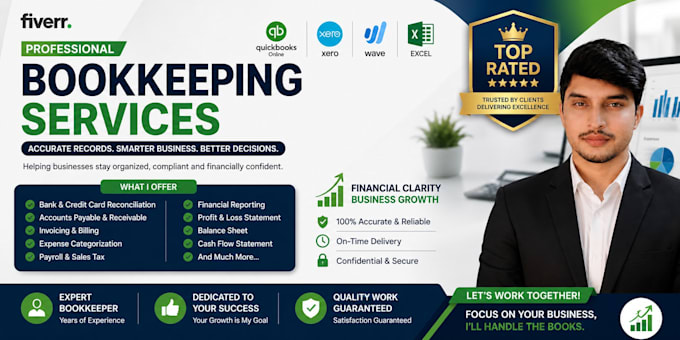 do bookkeeping using quickbooks cleanup UK, gulf, USA