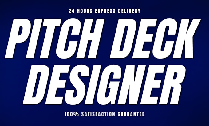 design professional pitch deck, powerpoint, google slides and canva presentation