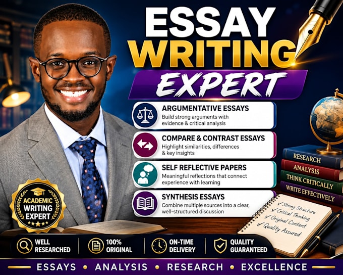 do argumentative, persuasive, compare and contrast essay, reflective paper