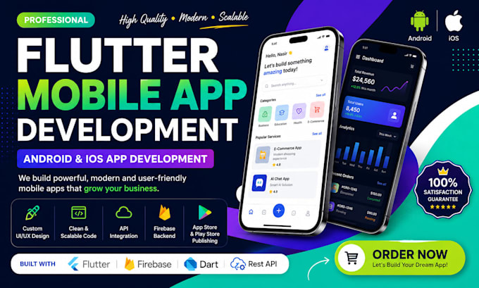 do flutter mobile app development andriod ios app developmen