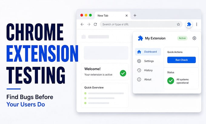 manually test your chrome extension