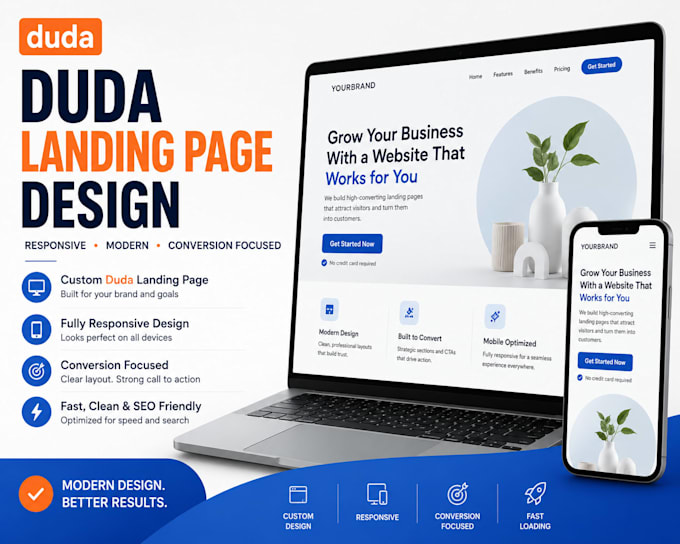 duda landing page design responsive website design duda website builder