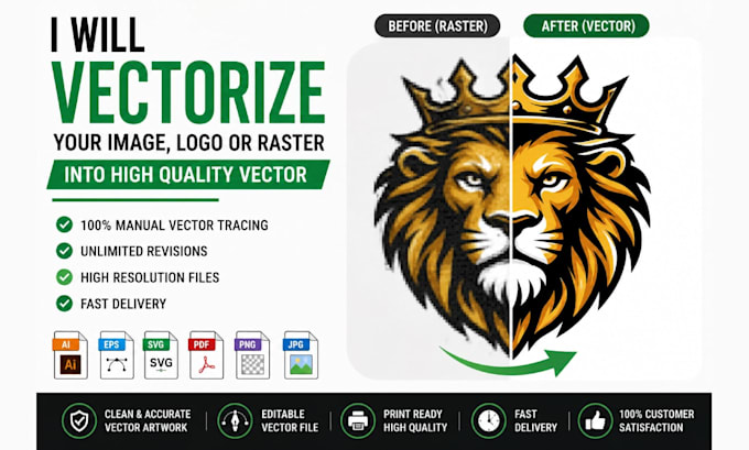 convert raster to vector and vector tracing
