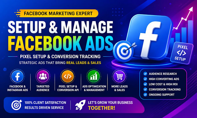 setup and manage facebook ads and conversion tracking