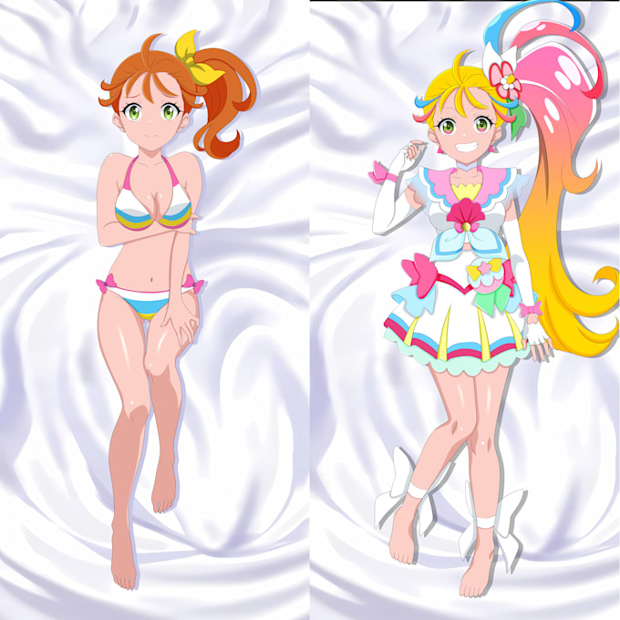 draw a custom dakimakura body pillow illustration
