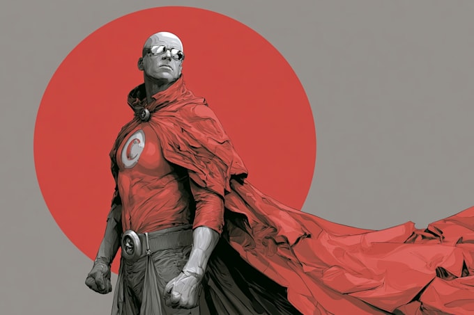 make superhero comic art cover graphics novel