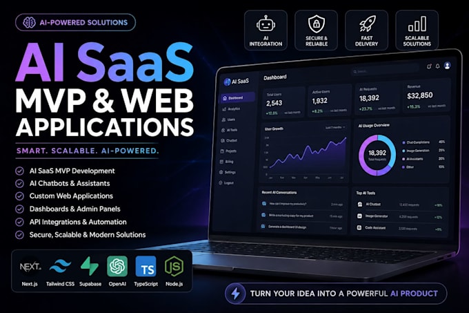 develop ai saas applications mvps and custom web apps