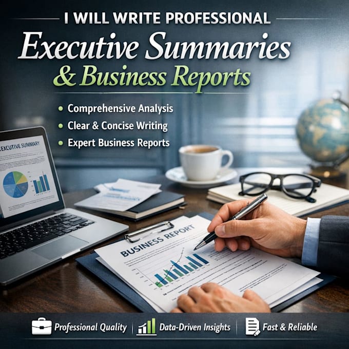 create professional business reports and executive summaries