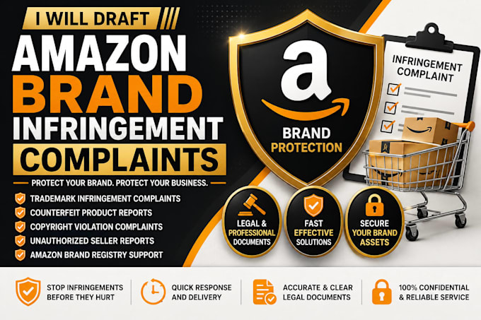 draft amazon brand infringement complaints