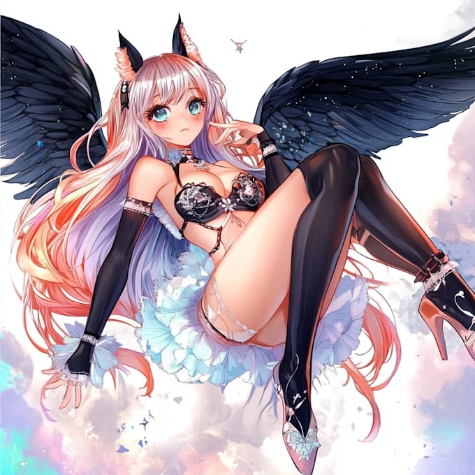 draw anime vtuber, oc, or game character illustration