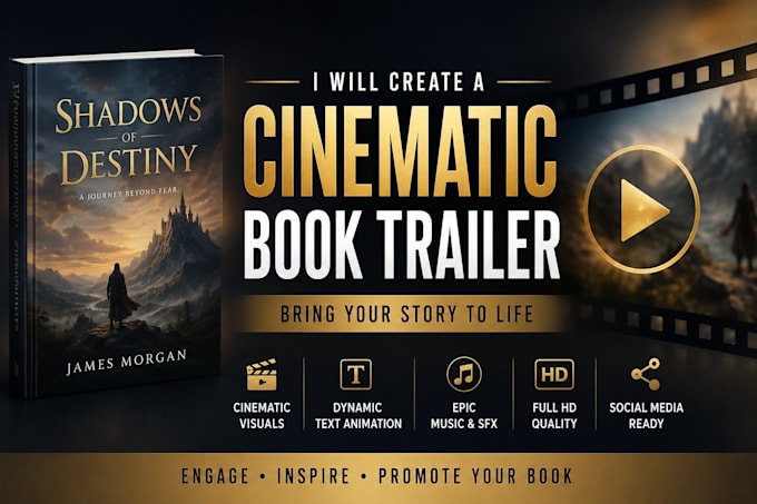 create epic book trailer and cinematic book promo videocreate epic book trailer