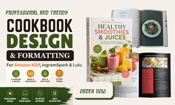 professionally format and design your cookbook