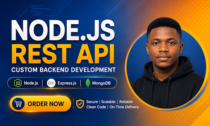 develop nodejs rest API, custom backend and expressjs application