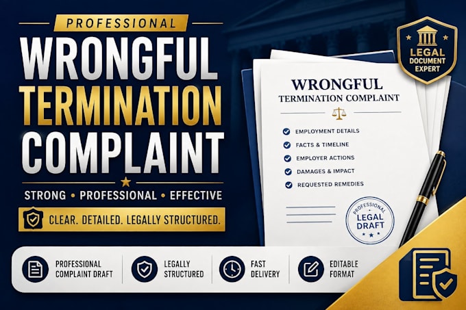 draft your wrongful termination complaint professionally