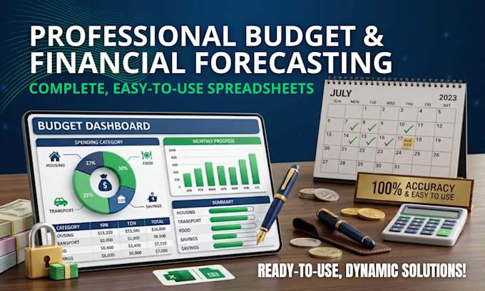 create automated budget spreadsheet, dynamic google sheets excel dashboard