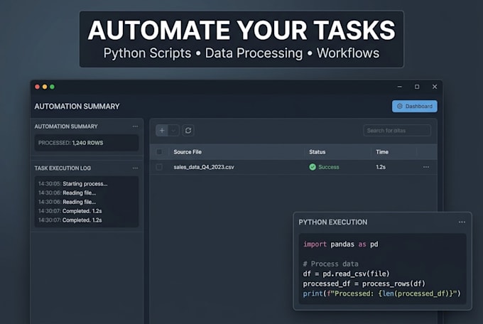 create a python script to automate your tasks