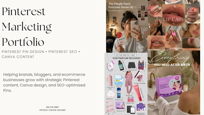 design SEO pinterest pins in canva