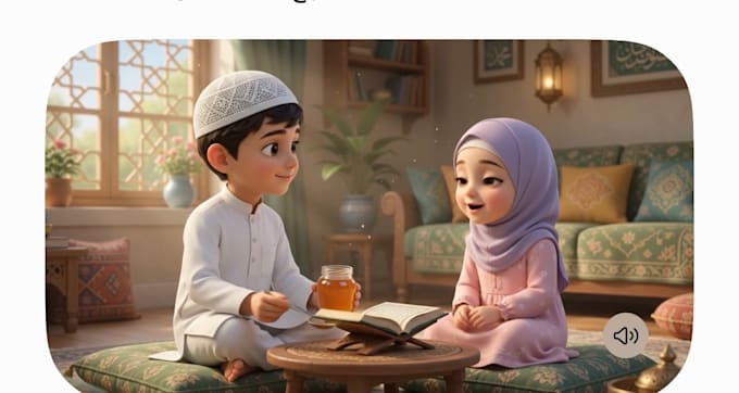 create 2d animated islamic stories