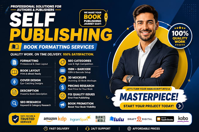 format and publish book on amazon and ingramspark