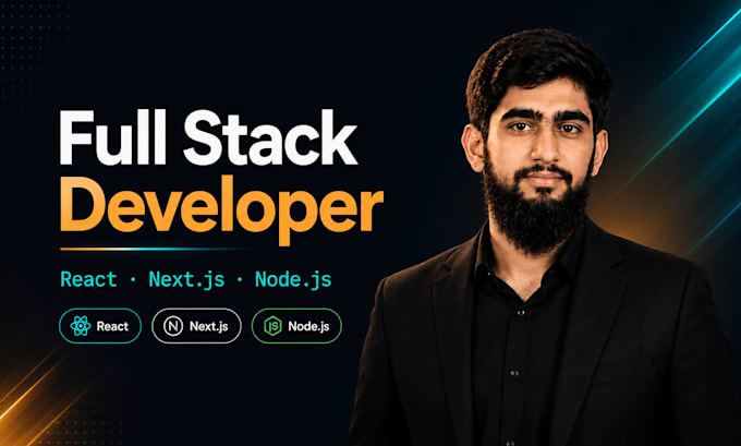 build web applications as full stack react, next js and node js developer