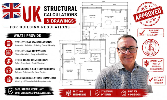 uk building regulation drawing and structural design for UK building control