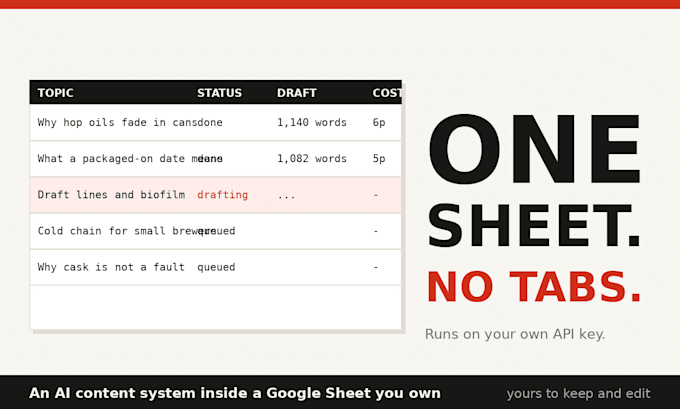 build an ai content automation system in your google sheet, apps script