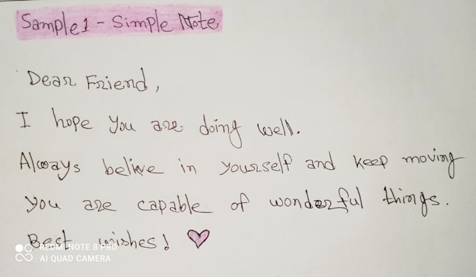 create beautiful handwritten notes and letters