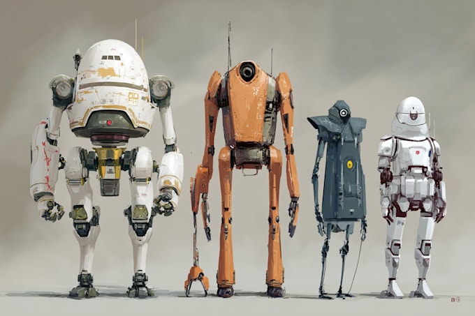 design spectacular robots, cyborgs and mechs