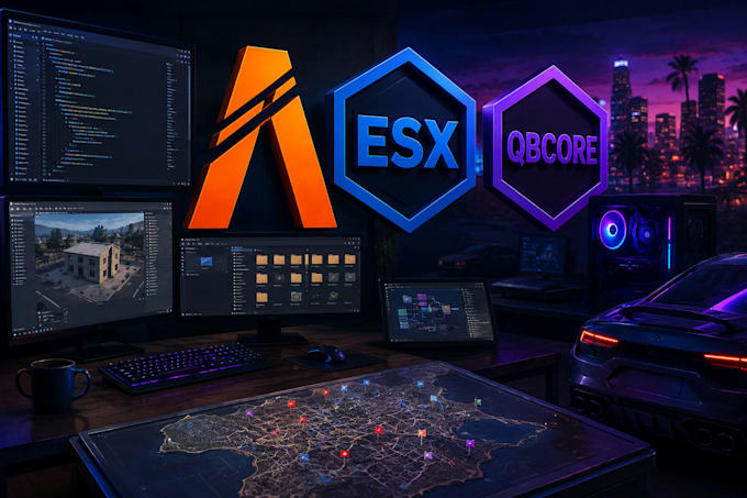 build fivem server dev gta rp mods scripts custom mlo maps cinematic esx gbcore