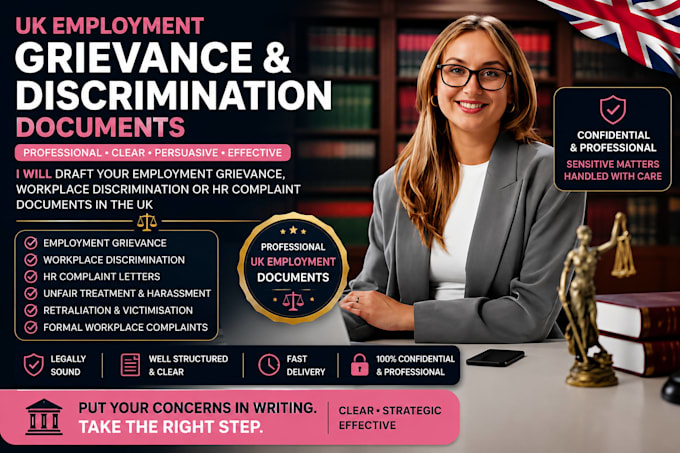 draft a UK employment grievance or workplace discrimination complaint