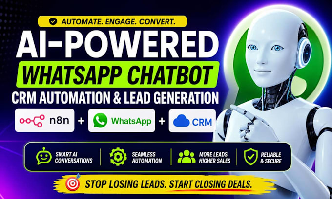 setup n8n whatsapp ai chatbot CRM automation lead generation