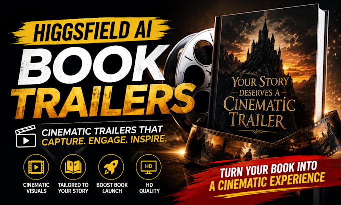 create cinematic higgsfield ai book trailers for your book launch