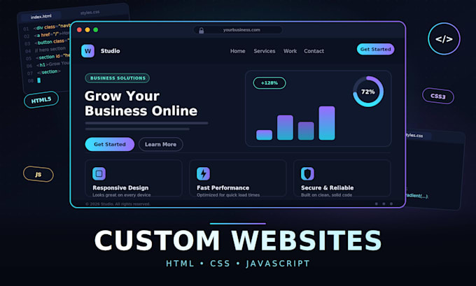 create a professional business website