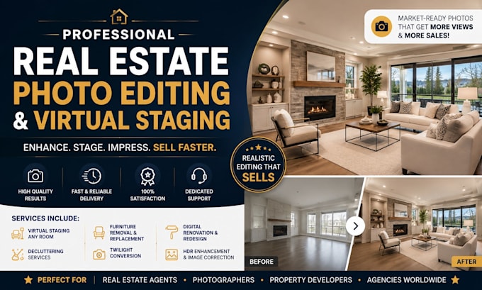 virtual stage your empty room and digital renovation listing