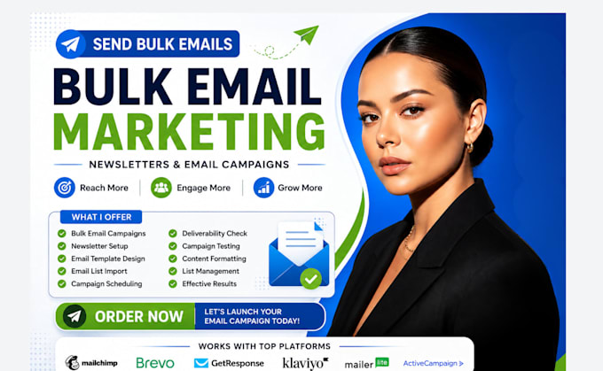send bulk email campaigns, mass email newsletters and email marketing