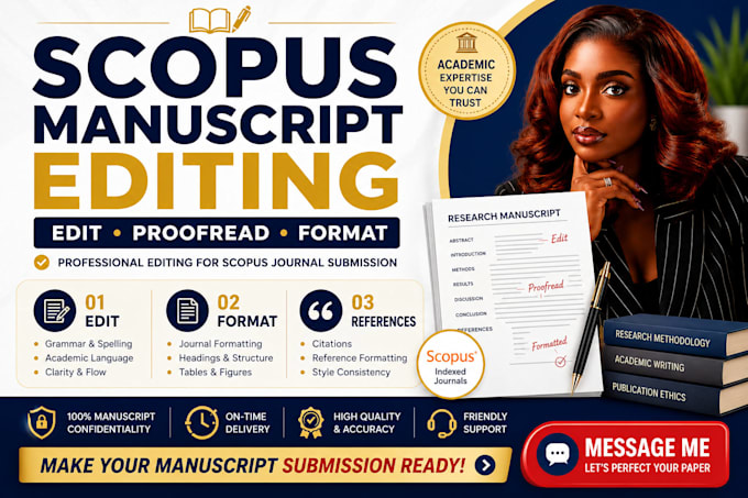 edit and format research article manuscript scopus journal submission banes