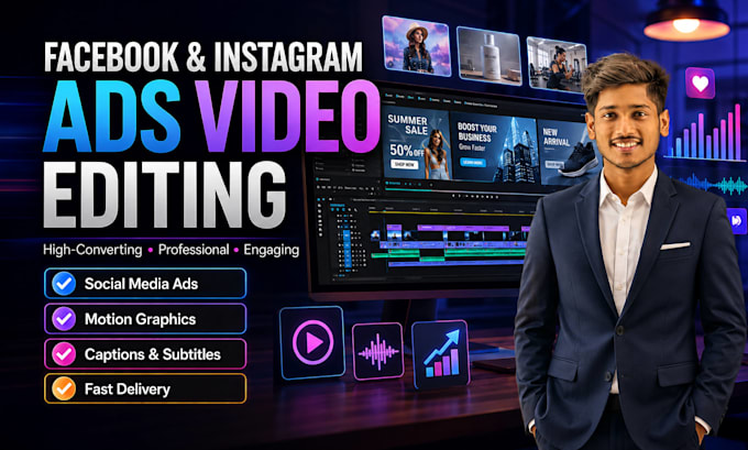 create professional facebook and instagram ads videos