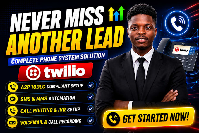 gohighlevel call tracking setup missed call text back twilio ivr phone system