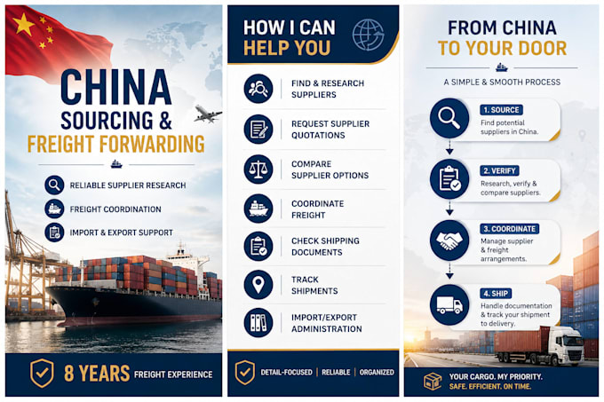 source reliable suppliers in china and manage your freight forwarding